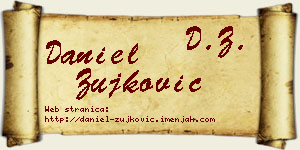 Daniel Žujković vizit kartica
